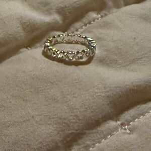 Elegant Silver Heart Ring